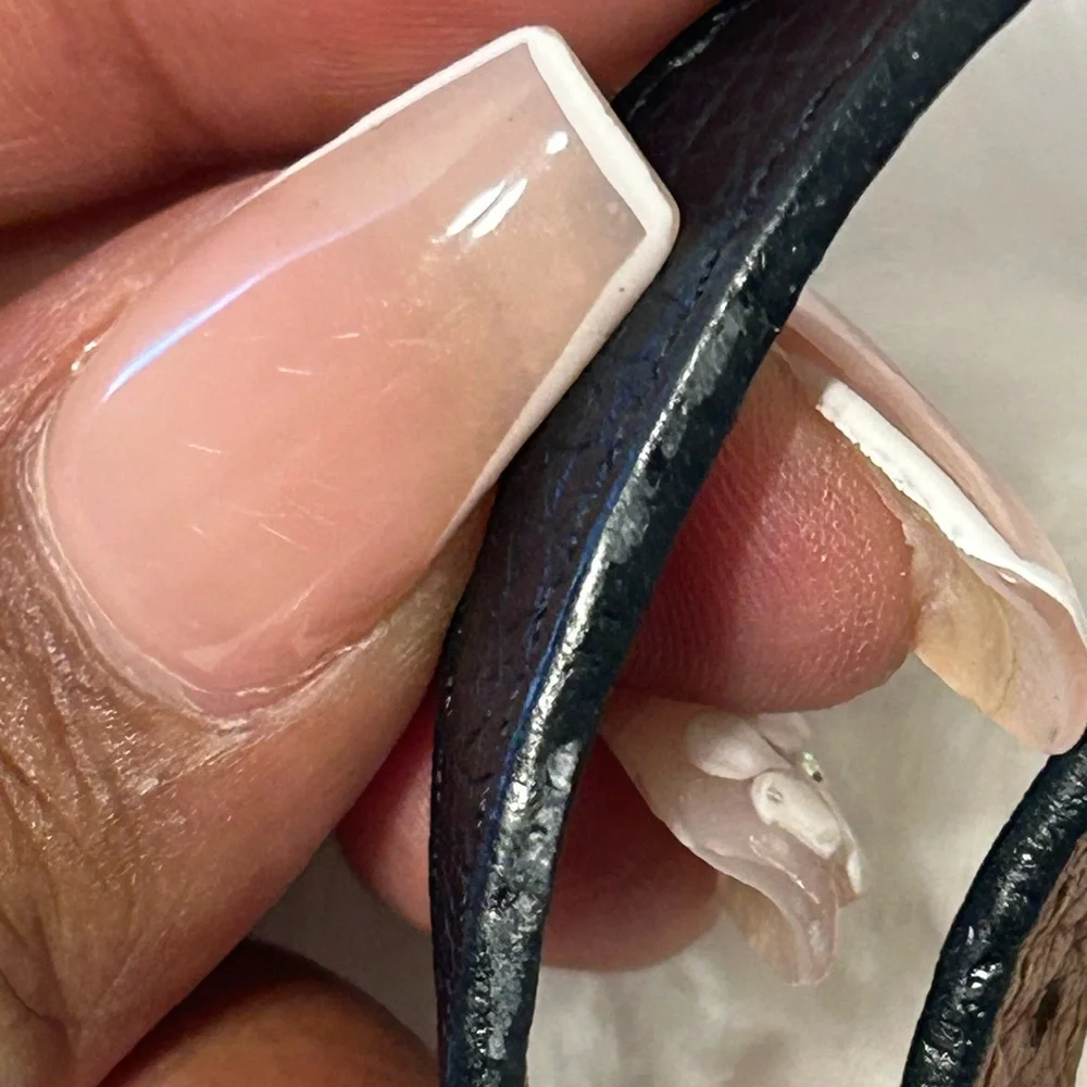 Louis Vuitton Black‎ Leather Slim Bracelet